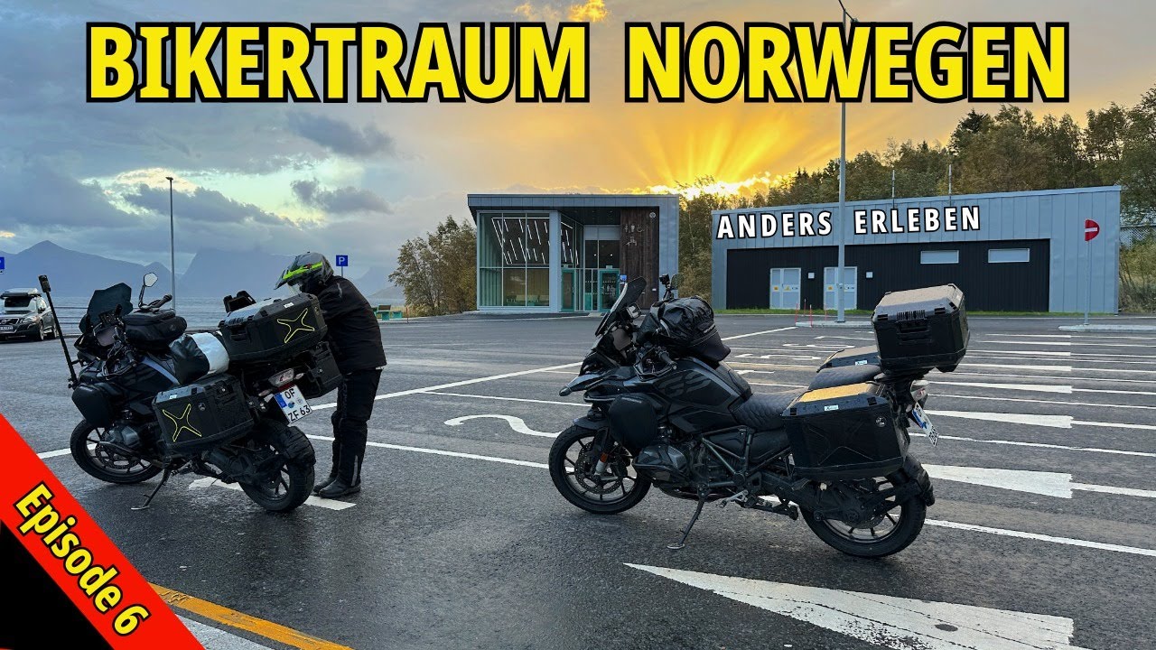 Bikertraum Norwegen Episode 6 - Sturm am Morgen, Magie am Abend. Von Bognes bis Alta