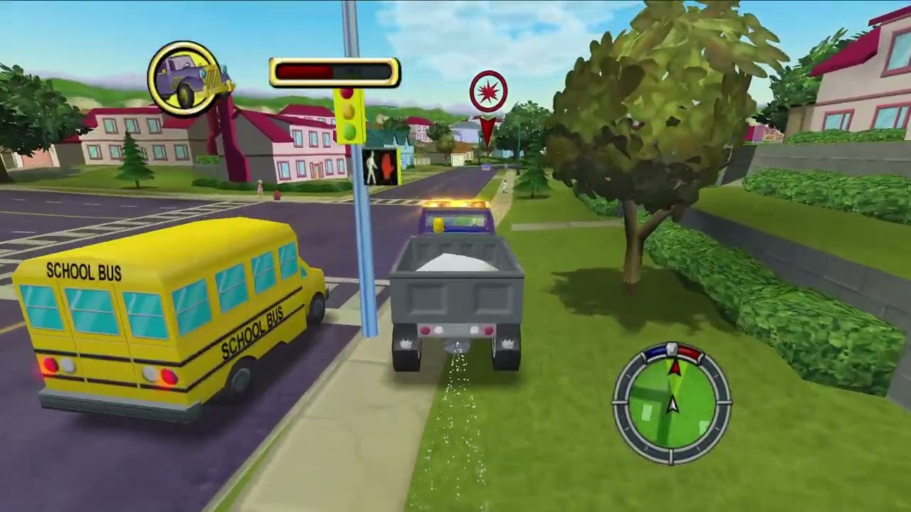 The Simpsons Hit and Run gameplay recorded on my new laptop.