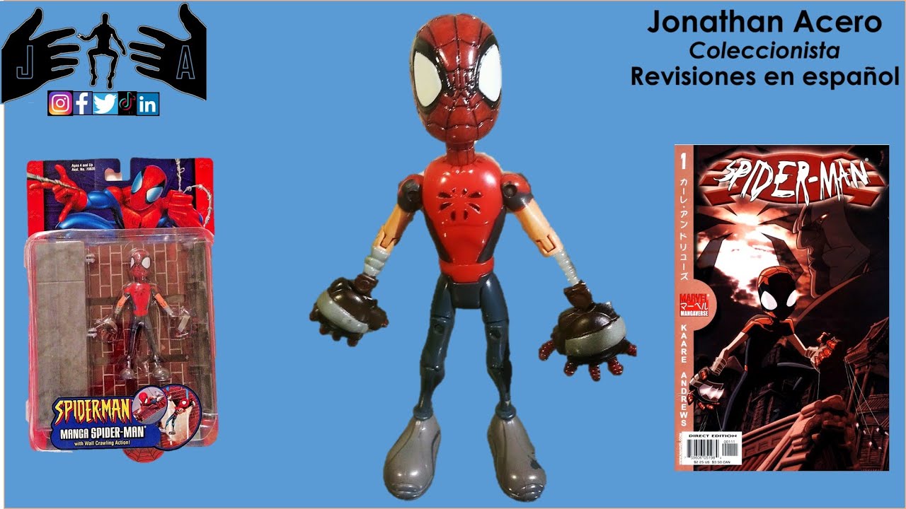SPIDER-MAN MANGA Toy Biz Spider-man Classics Toy Review Juguete Revisión en Español Jonathan Acero