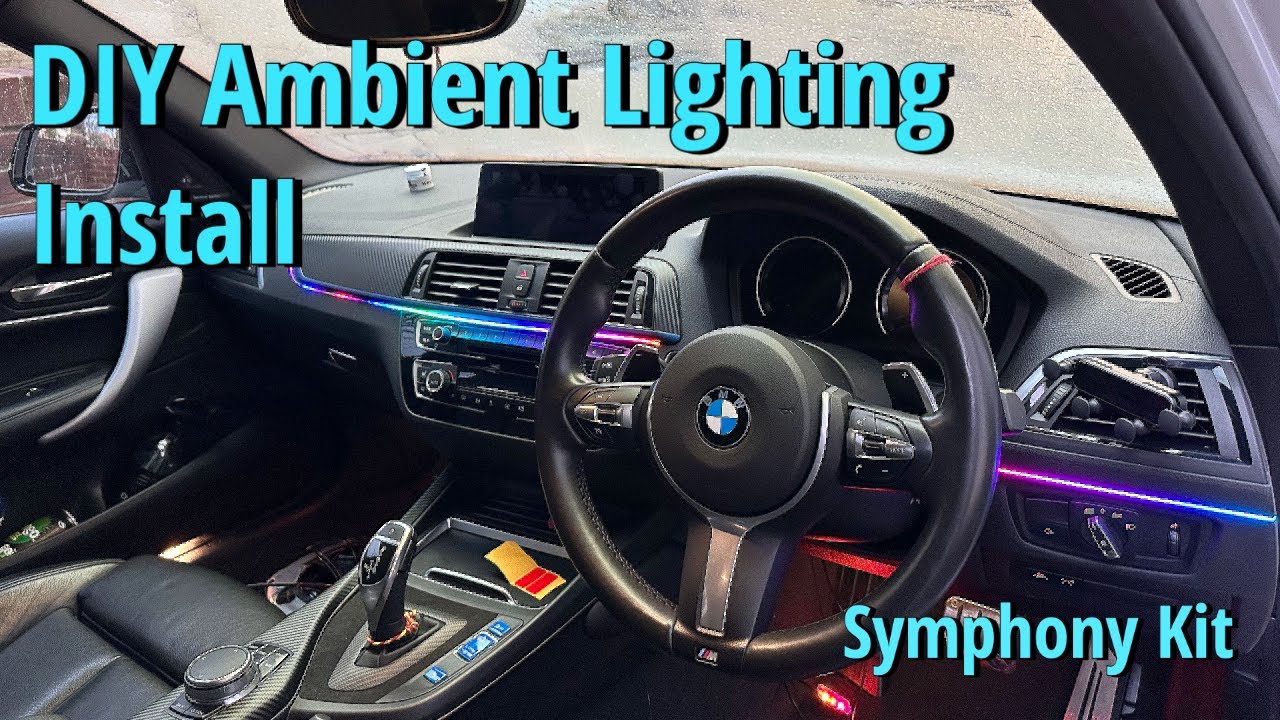 BMW M140i - Комплект светодиодной подсветки салона Symphony своими руками || Комплект RGB-акрила ...