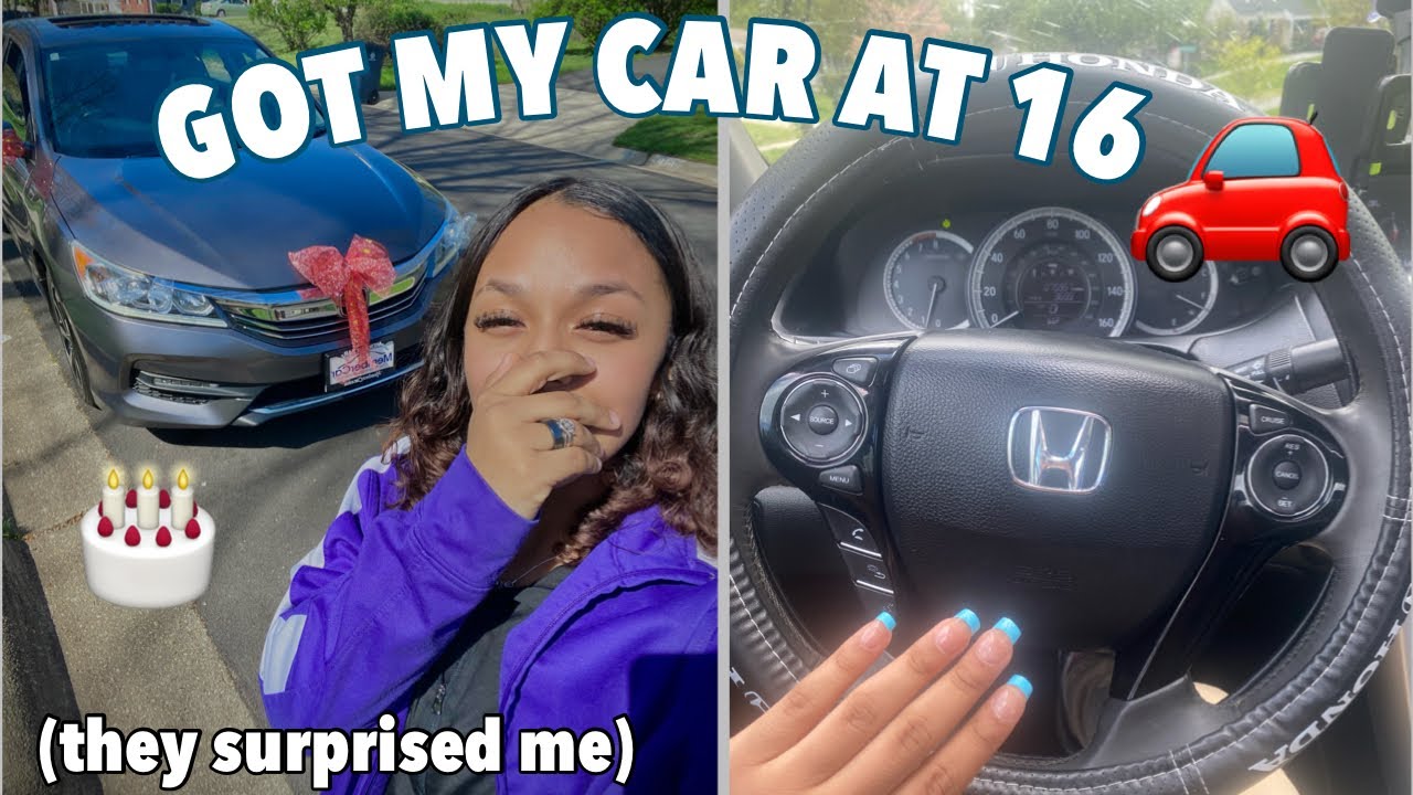 MY FIRST CAR AT 16 ( IT WAS A SURPRISE)!!