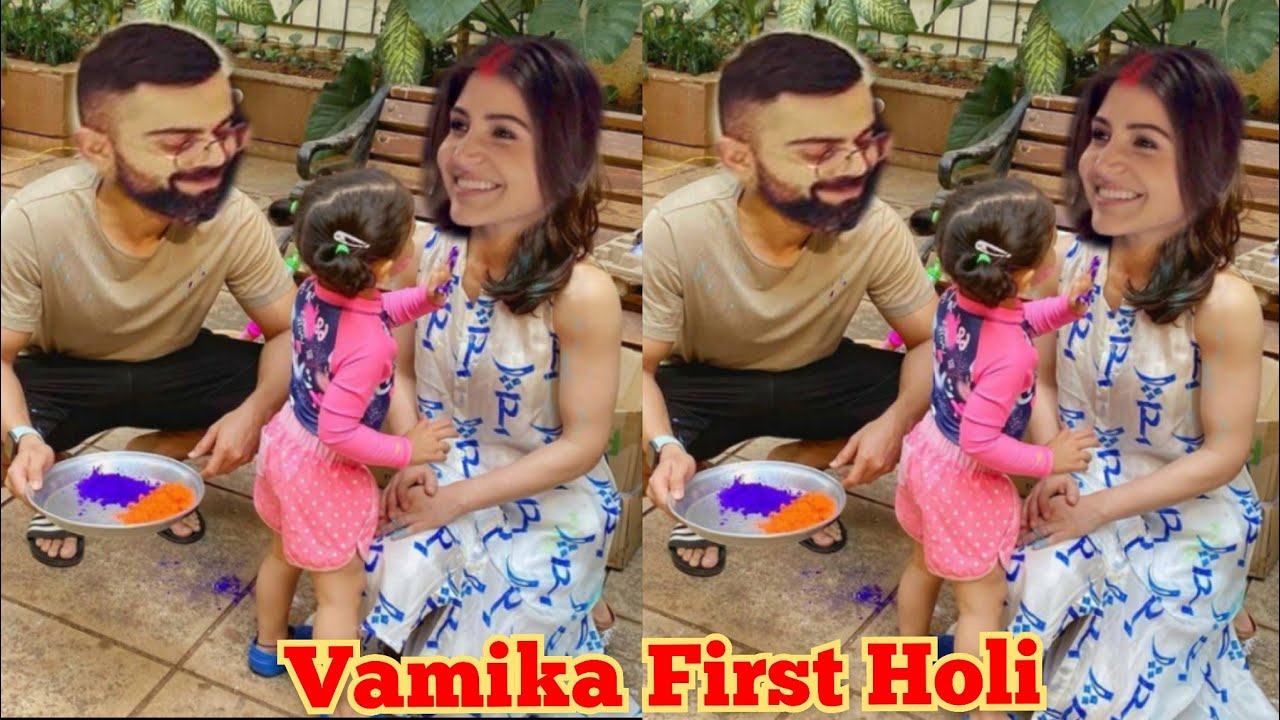 Vamika Kohli First Holi Celebrations With Mommy Anushka Sharma & Daddy Virat Kohli
