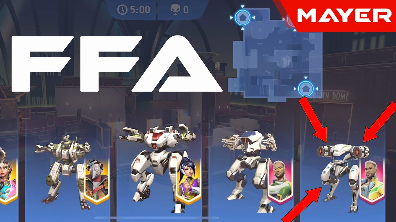 New FFA mode - First try - Nasty combos | Mech Arena