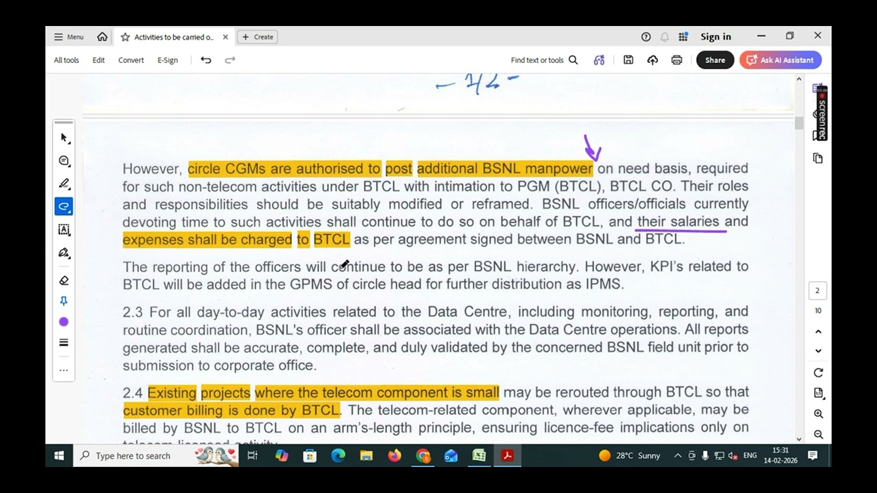 BTCL : BSNL Tower Corporation Ltd 