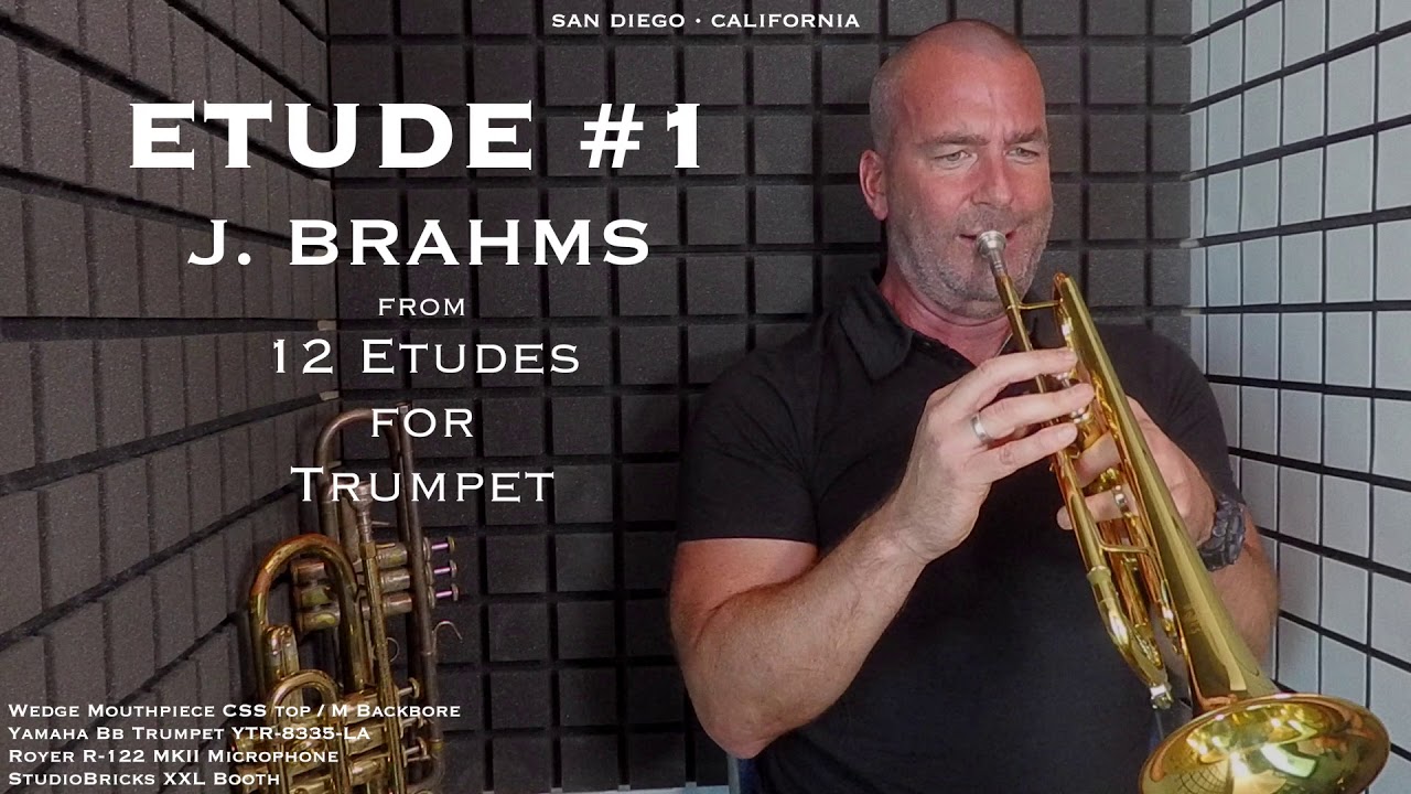 BRAHMS Etude #1 from 12 Studies from Trumpet by Johannes Brahms