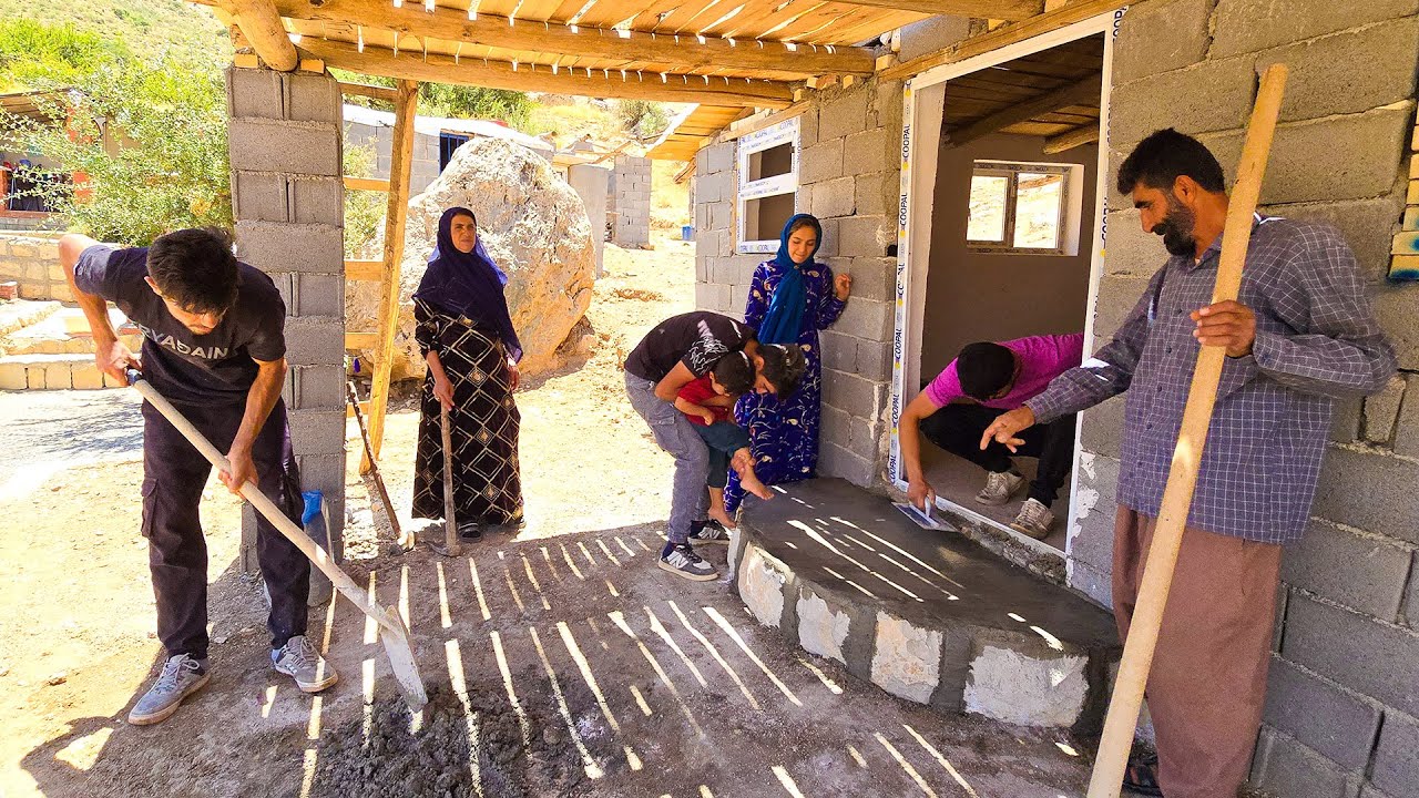 Crafting a Beautiful Entrance Step for Milad and Mahin's Home