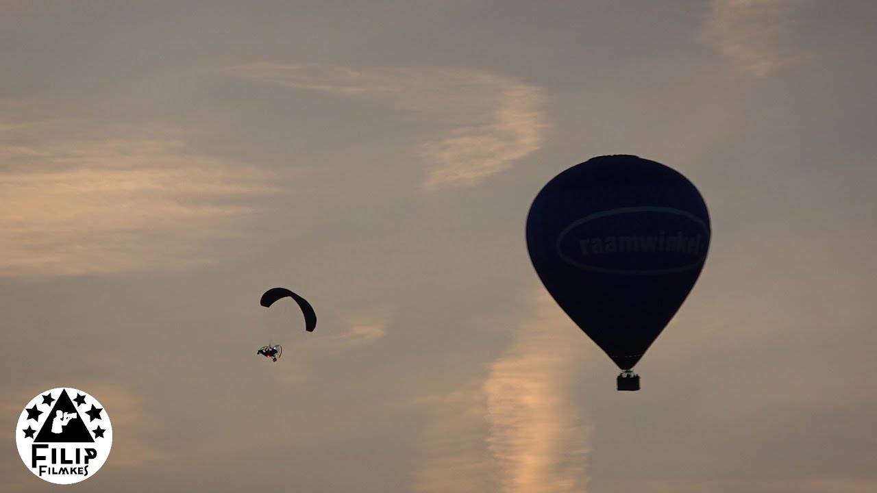 luchtballon  klaarmaken en opstijgen in Guylian in sint niklaas 14 sep 2023