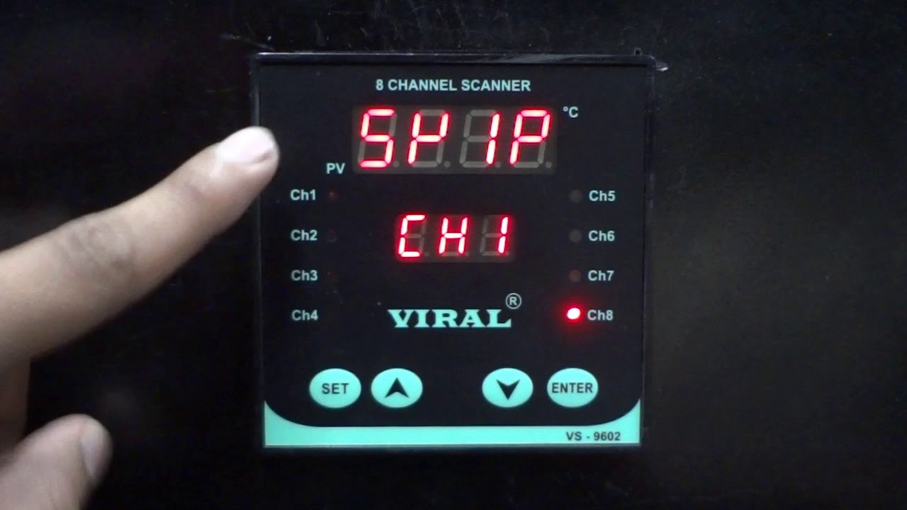 VIRAL CONTROLGEARS - 8 CHANNEL TEMPERATURE SCANNER - VS 9602