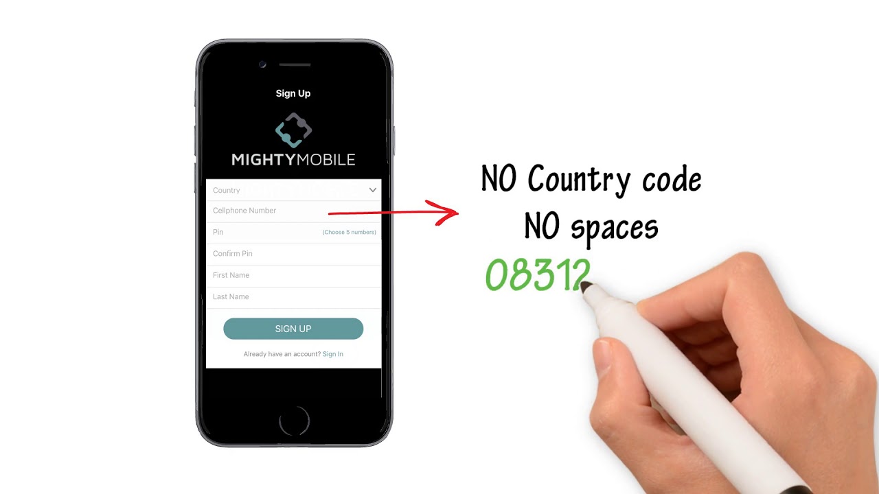 Download the Mighty Mobile App and Sign UP