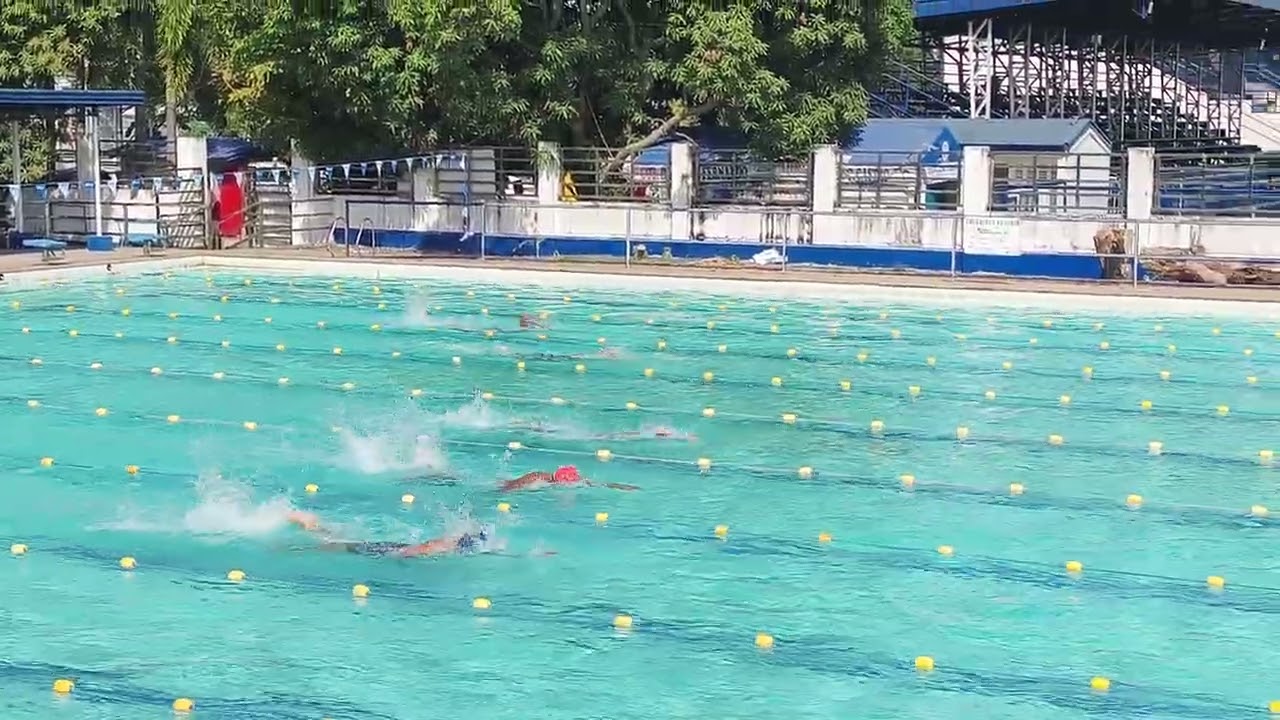 Cholo's 200m freestyle during City Meet in Malolos Sports Complex