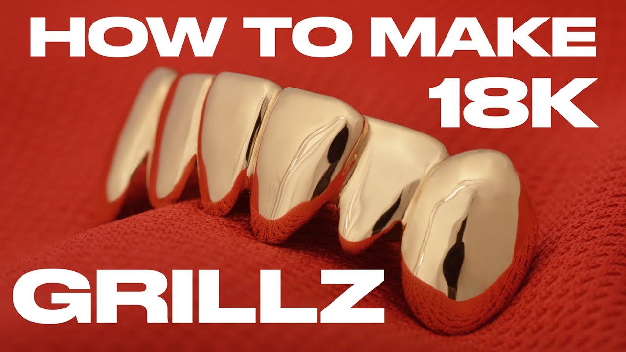How to make 18K gold GRILLZ / Gold teeth / Como hacer Grillz
