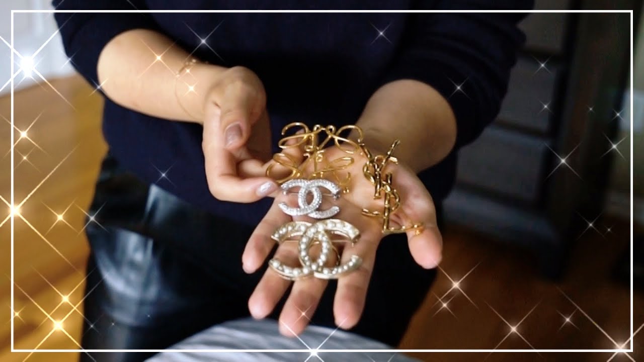 My brooch collection! LOEWE, CHANEL, YSL