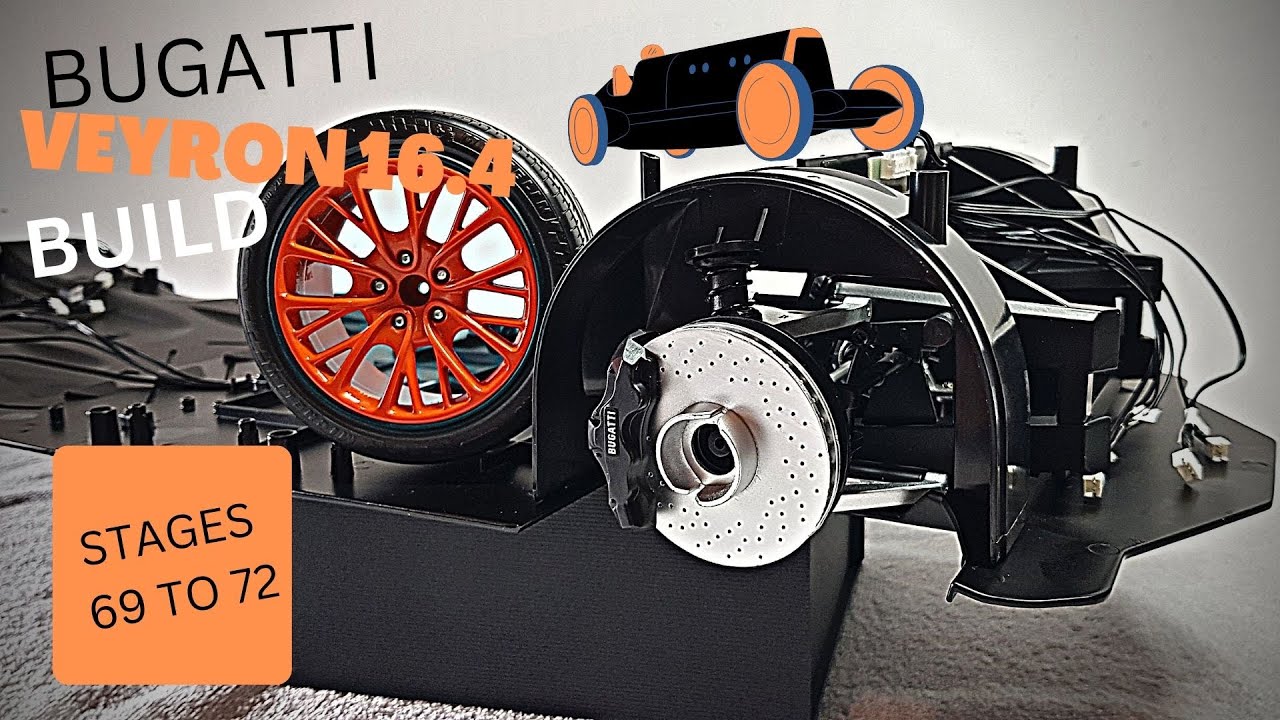 Altaya Bugatti Veyron 16.4 super sport build, stages 69 to 72