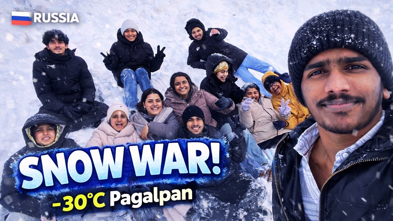Snow Mein Pagalpan 😜❄️ | Indian MBBS Students in Russia | Mari State Medical University