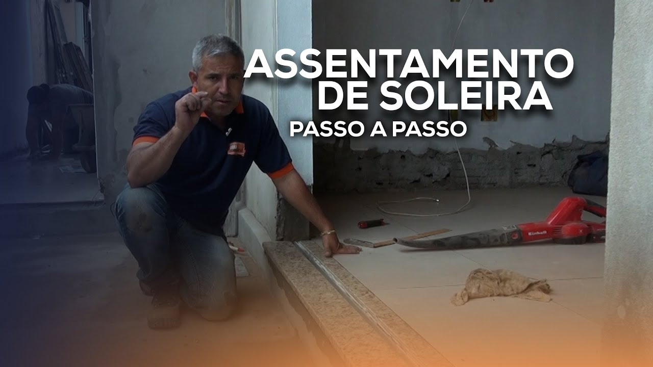 Como fazer soleira para porta de vidro