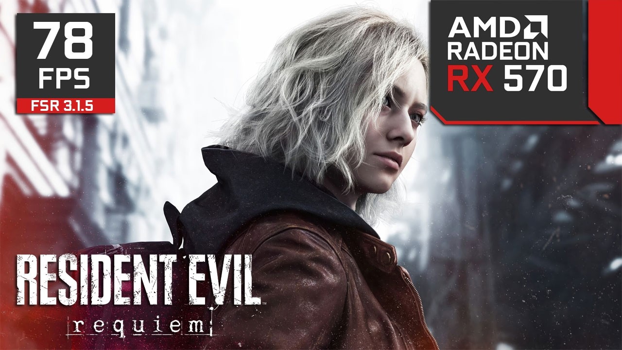 Resident Evil Requiem - RX 570 - All Settings Tested - FSR 3.1.5 & FG OFF/ON