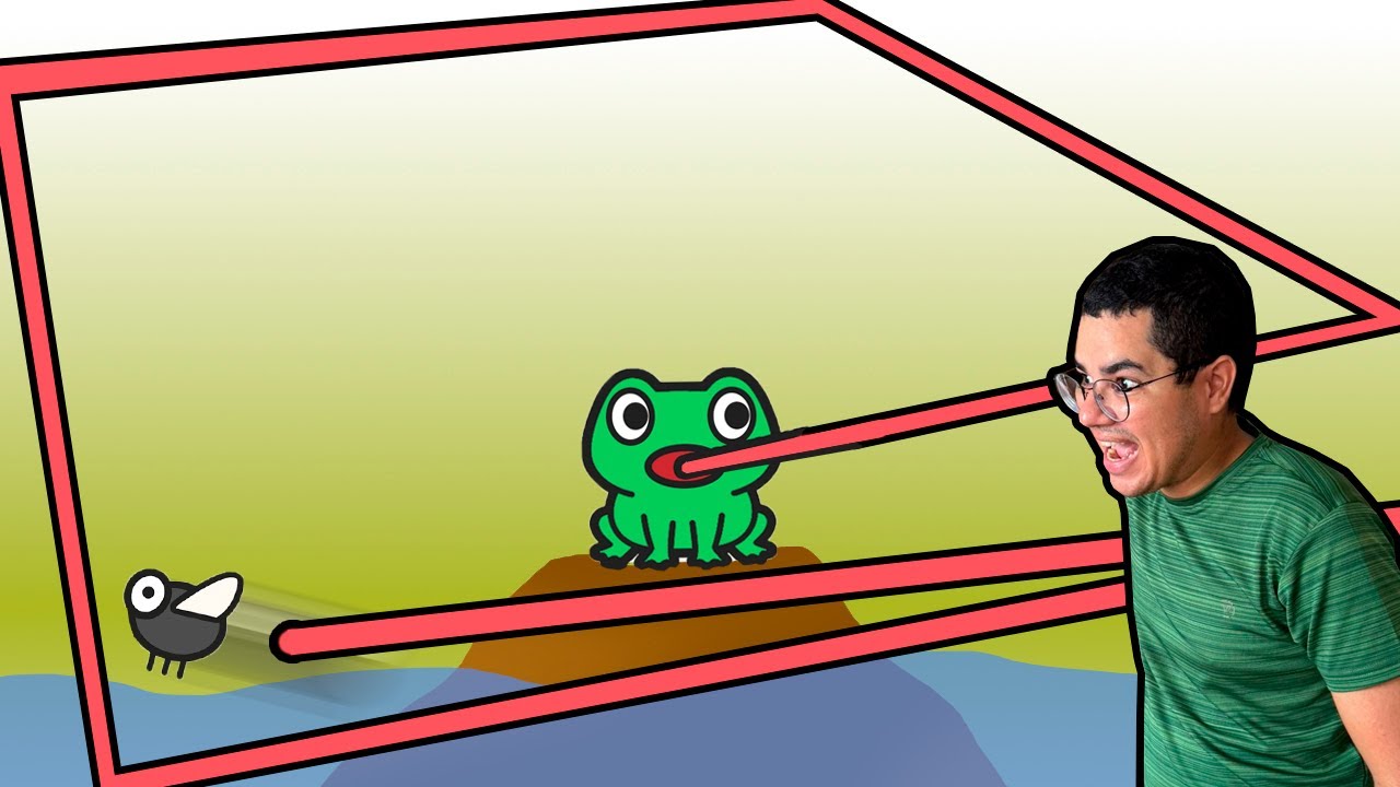 TENTE ALIMENTAR O SAPO COM A LÍNGUA DE 9999 METROS! (HUNGRY FROG)