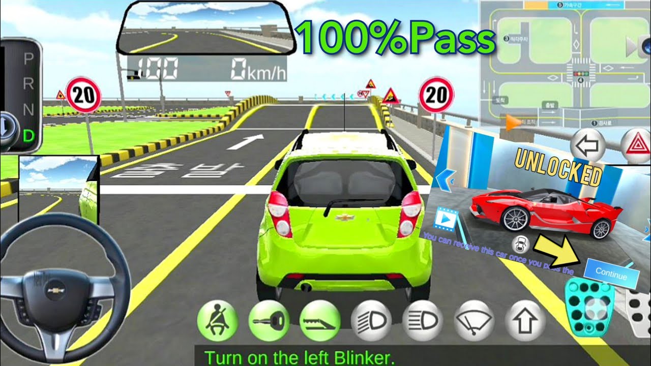 3D Driving Class - Course Test Pass_Unlock Cars | Gameplay HMDG53