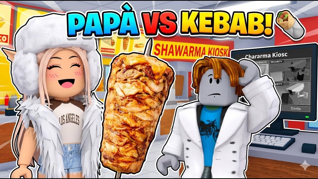 HO INSEGNATO A MIO PAPÀ A FARE KEBAB! 🌯😂 Shawarma Kiosk con la mia Famiglia
