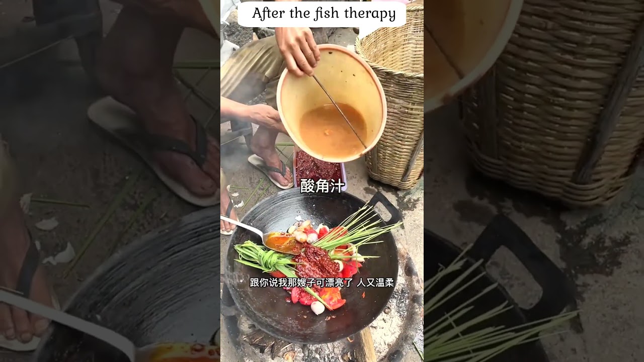 After Fish Spa Therapy, Enjoying Curry Fish with Rice | Ultimate Relaxation & Food Combo #food