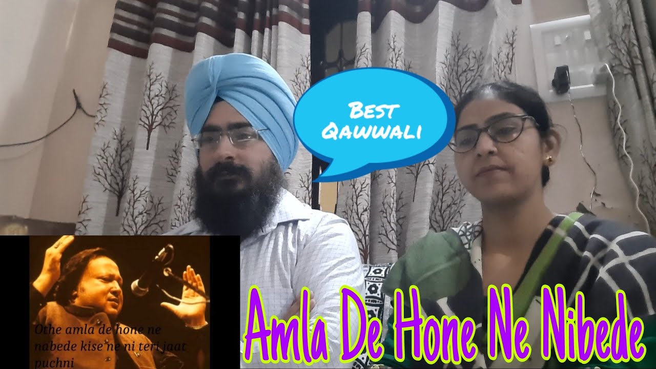Indian Couple Reaction On Othe Amla De Hone Ne Nibede | Nusrat Fateh Ali Khan | LuckyRV Vlog