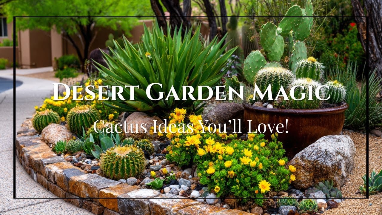 Clever Desert Garden Ideas Using Succulent Walls and Cactus Displays That Save Water in Style