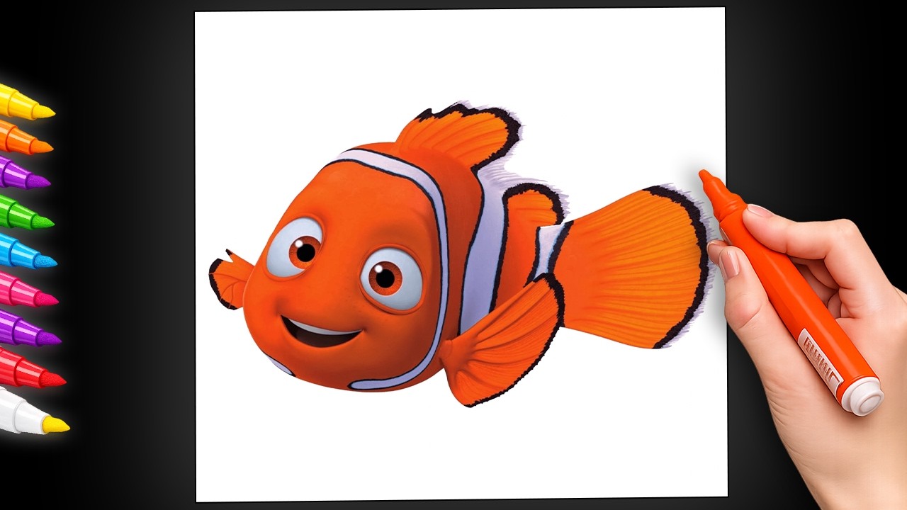 How To Draw Nemo Fast | Easy Drawing for Kids