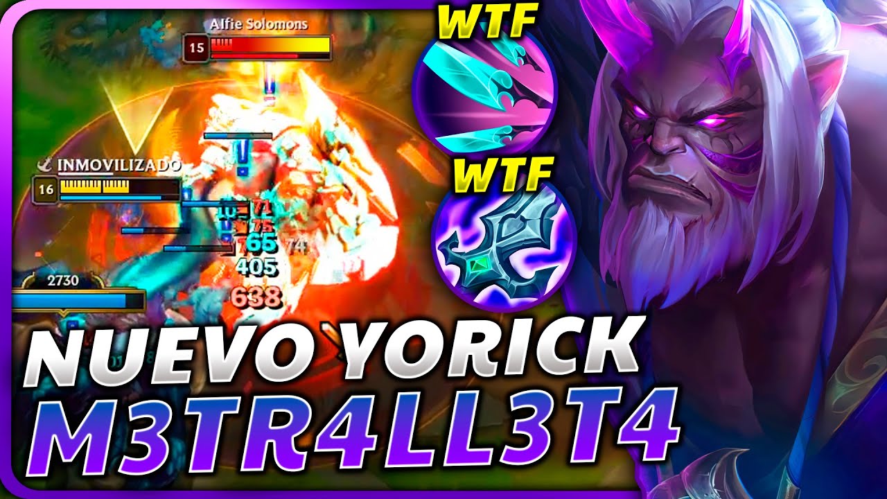 😱¡WTF RIOT! DESCUBRE al *NUEVO YORICK M3TR4LLET4* con +312% VEL. ATAQUE y SU NUEVA ULTI ASQUEROSA