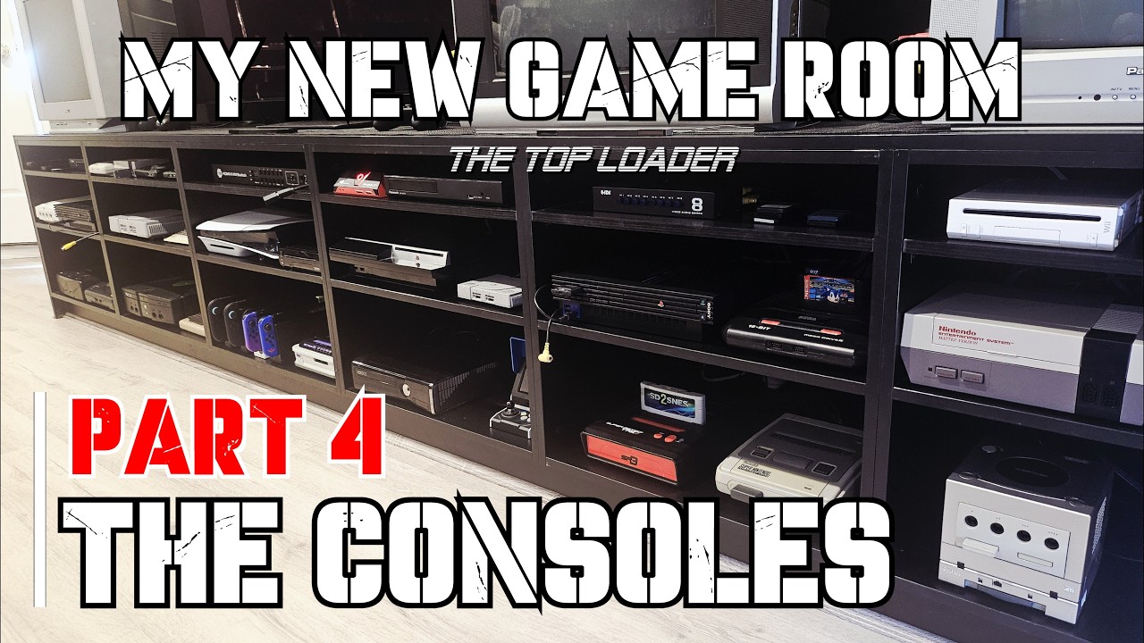 THE CONSOLES GO IN !!  | We BUILT a NEW GAME ROOM - PART 4 - #retrogaming #gameroom #games