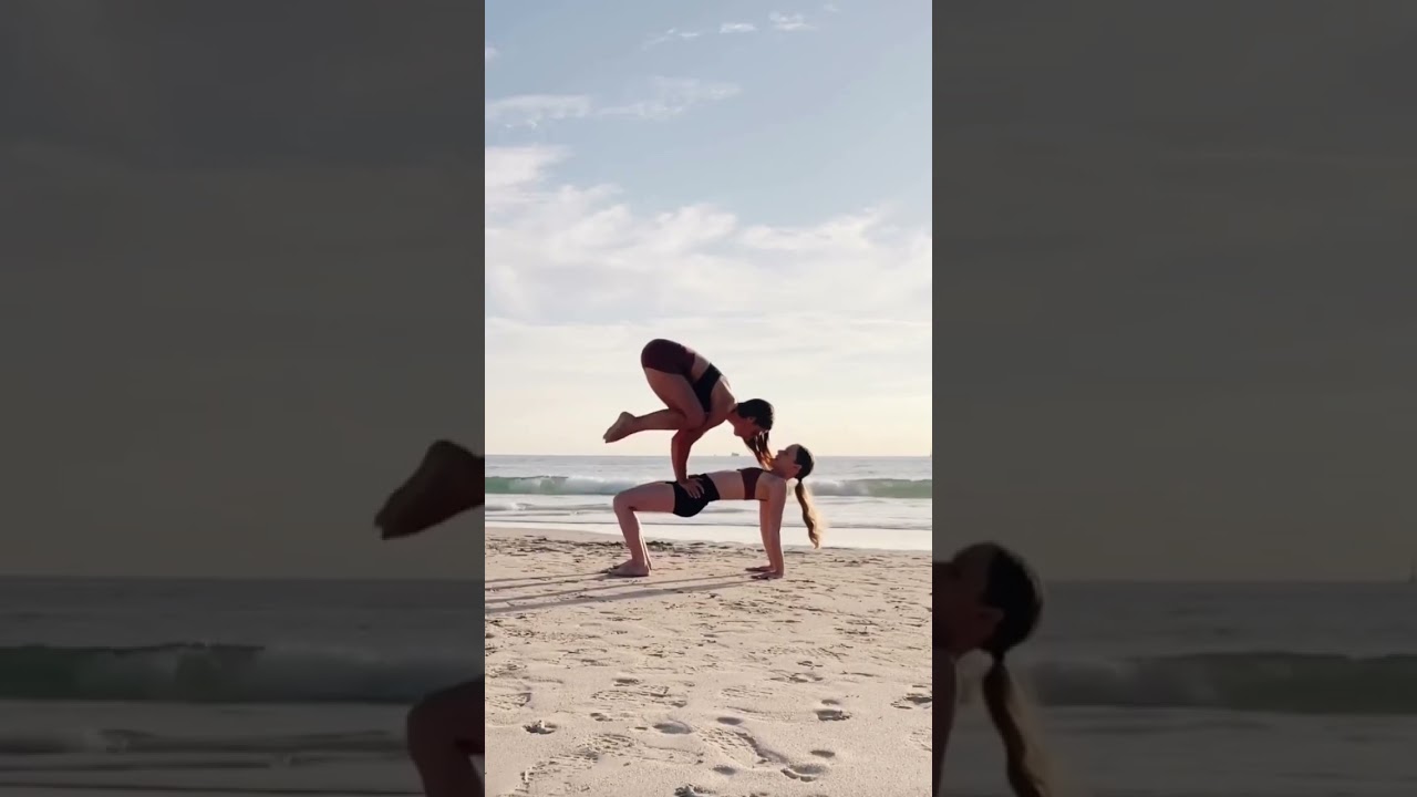 Fun partner yoga poses! #shorts