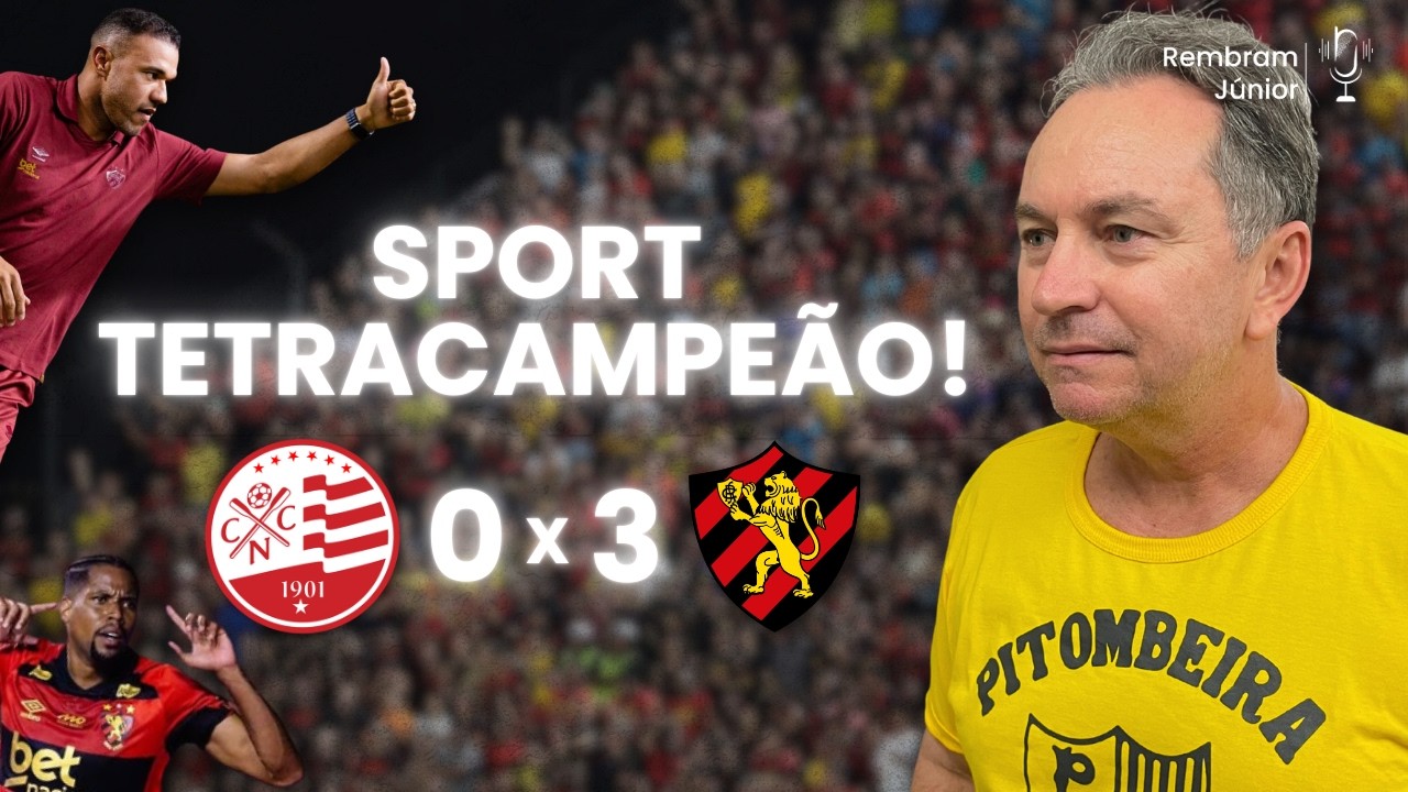 SPORT supera o NÁUTICO nos Aflitos e chega a 46 títulos do PERNAMBUCANO
