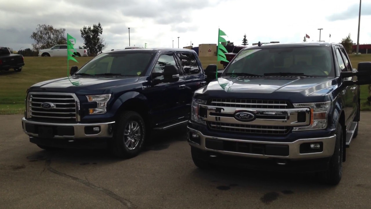 2017 Ford F-150 Versus 2018 Ford F-150 | Model Comparison | Ponoka, AB