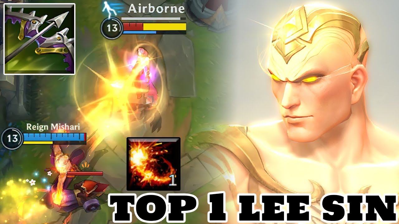 Wild Rift Lee Sin - Top 1 Lee sin Gameplay Rank Grandmaster
