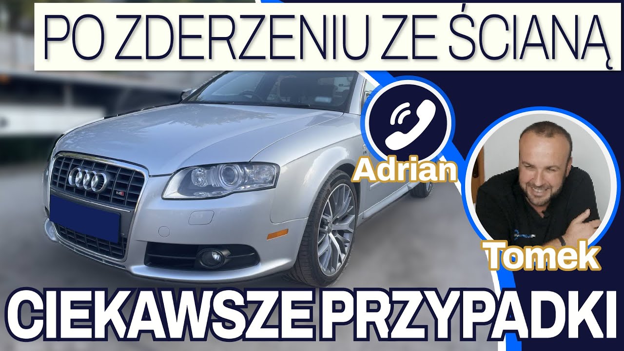 Audi po zderzeniu ze ŚCIANĄ? - Audi S4 Quattro 4.2 V8 344 KM 2007 rok 100000 km 42000 zł