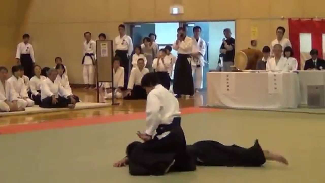 Aikido demonstration Kumazawa Miyuki - Nerima 2014