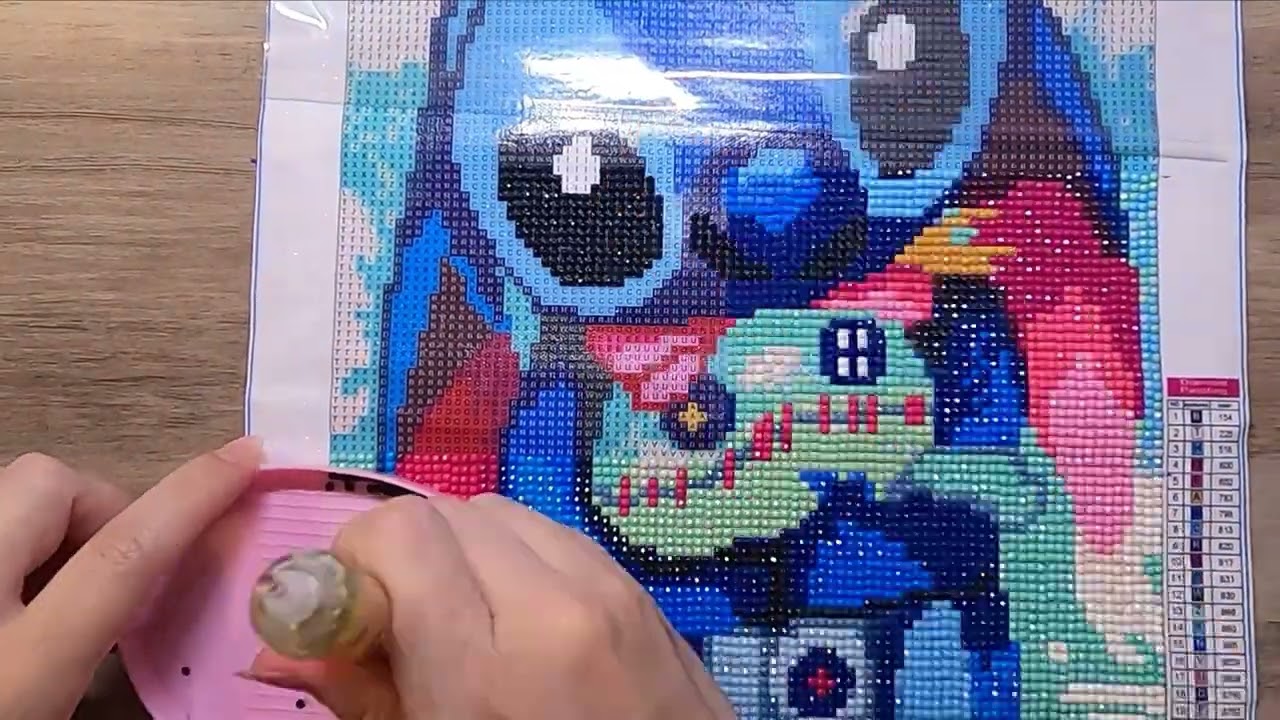 Stitch and Scrump | Diamond Painting Time Lapse