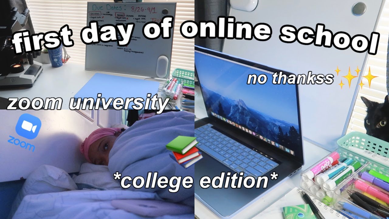 GRWM: FIRST DAY OF ONLINE SCHOOL 2020 *college edition*