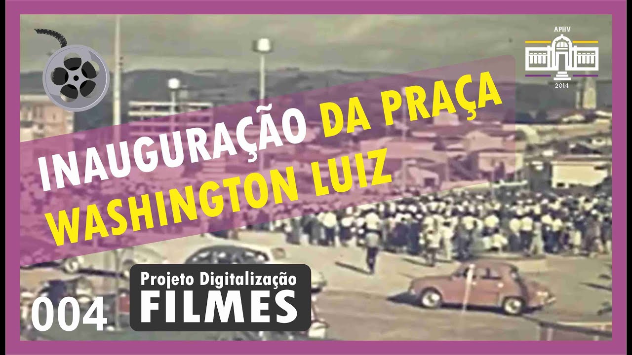 Construção e inauguração da Praça Washington Luiz. Valinhos-SP, 1967 (#VD004)