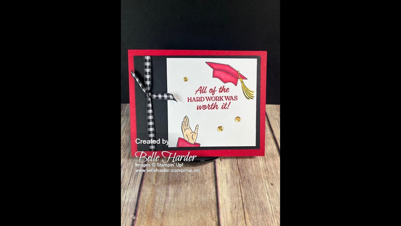 Cap & Gown Graduation Card