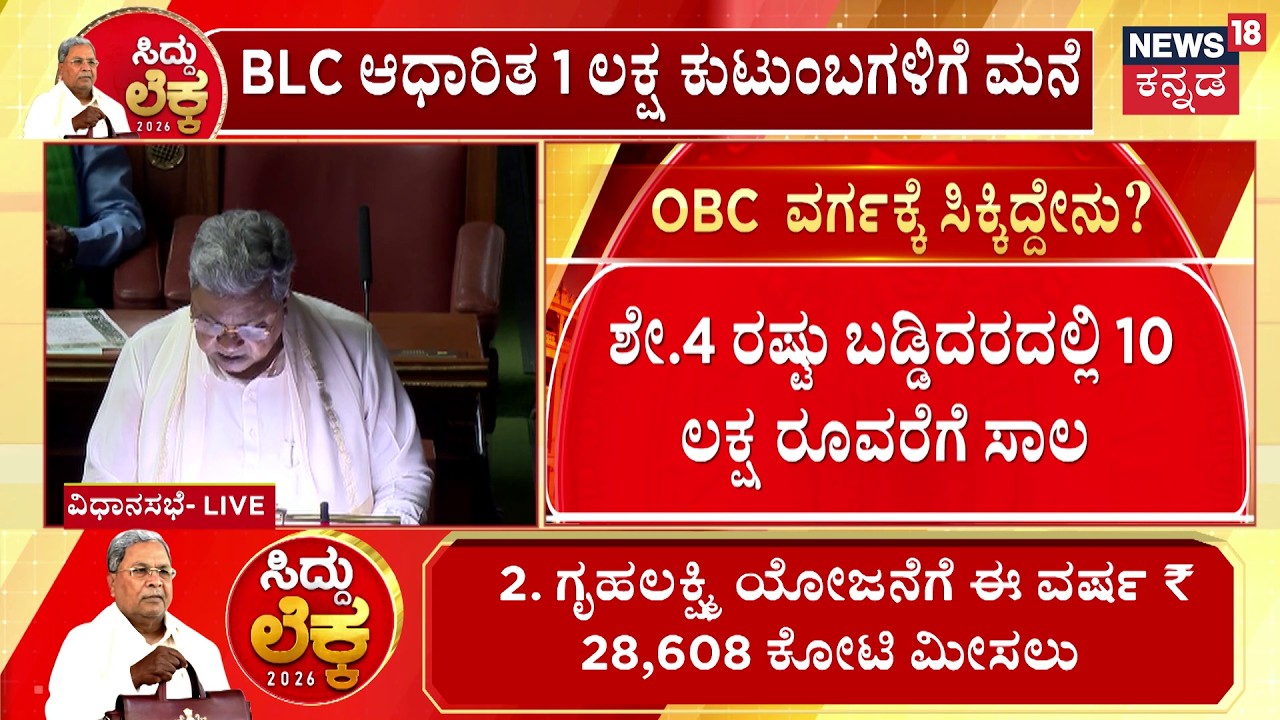 Karnataka Budget 2026 | Siddaramaiah’s Major OBC Welfare Schemes |OBC  ವರ್ಗಕ್ಕೆ ಸಿಕ್ಕಿದ್ದೇನು?