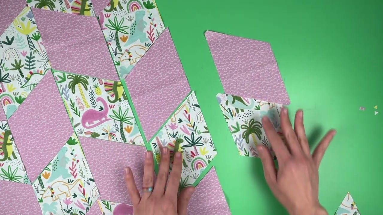 Make a Quilt with Me! Cutting & Sewing Diamonds Together to Make a Cuddles Quilt