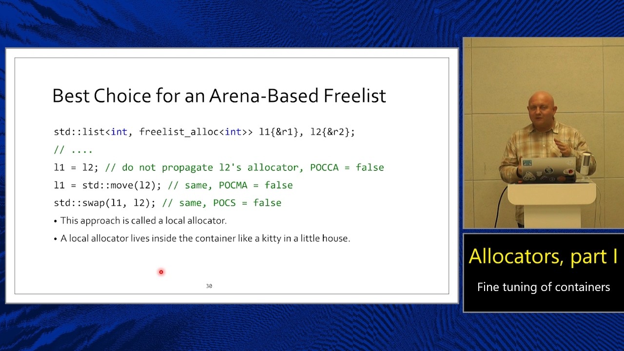 Lecture 15. Allocators part I: Fine Tuning of Containers (MIPT, 2025-2026).