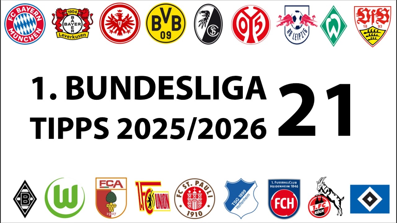Bundesligatipps 1.Liga - 21.Spieltag - Saison 2025/2026