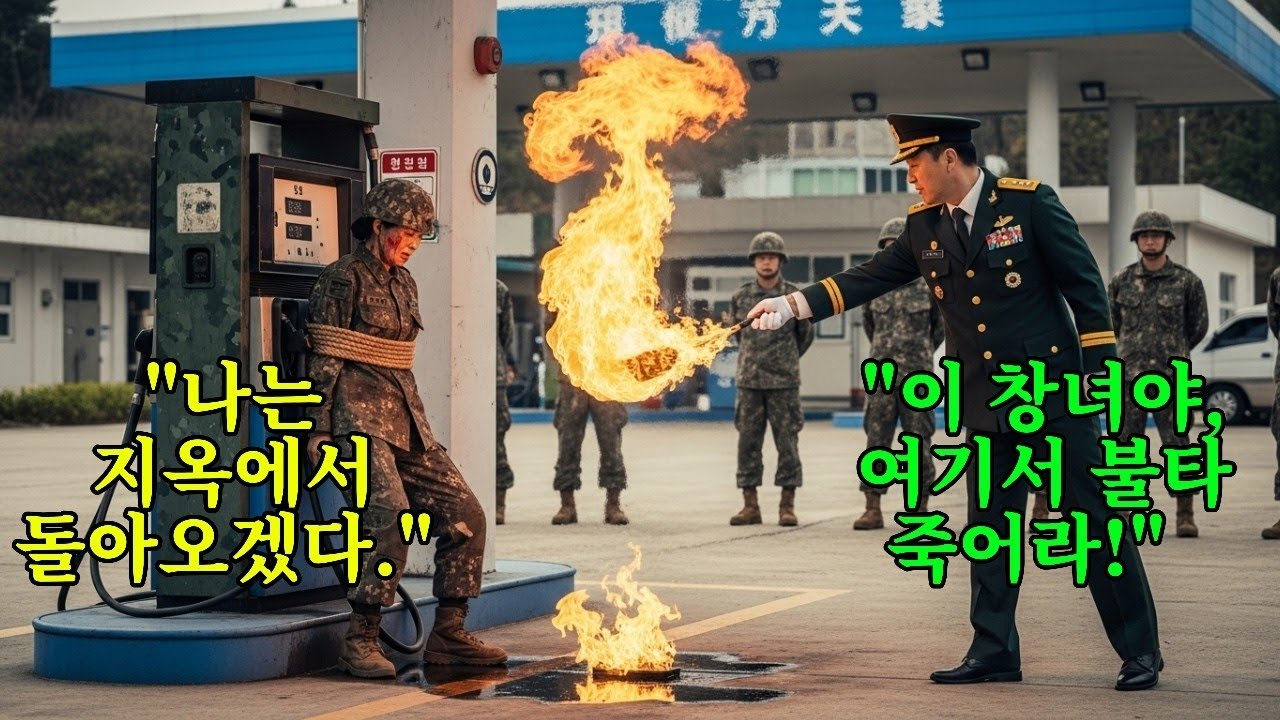 "이 창녀야, 여기서 불타 죽어라!" 주유소에 여군을 묶고 산 채로 불태운 중장  다음 날, 기적적으로 살아 돌아온 그녀는 국회 한복판에서 그를 파멸시켰다