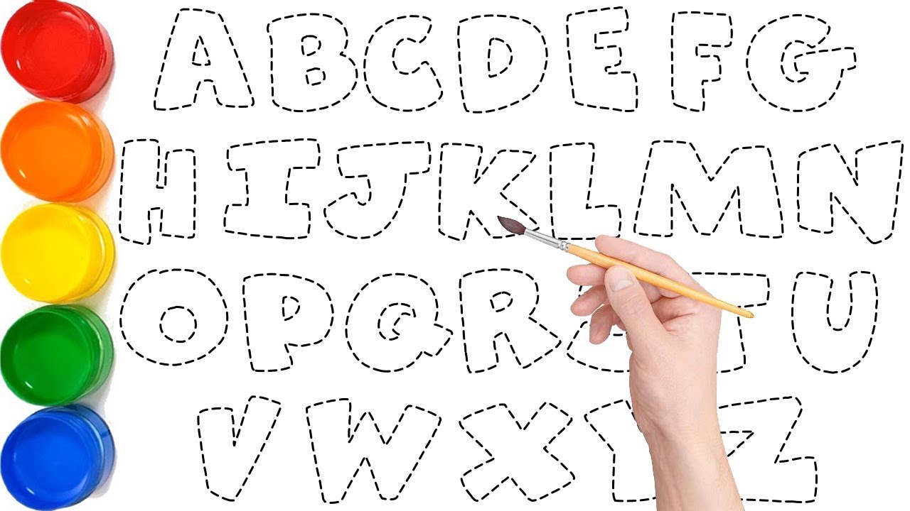 Let's Learn Alphabet A to Z Step by Step Drawing and Painting Easy // Phonics Song // Ks Art