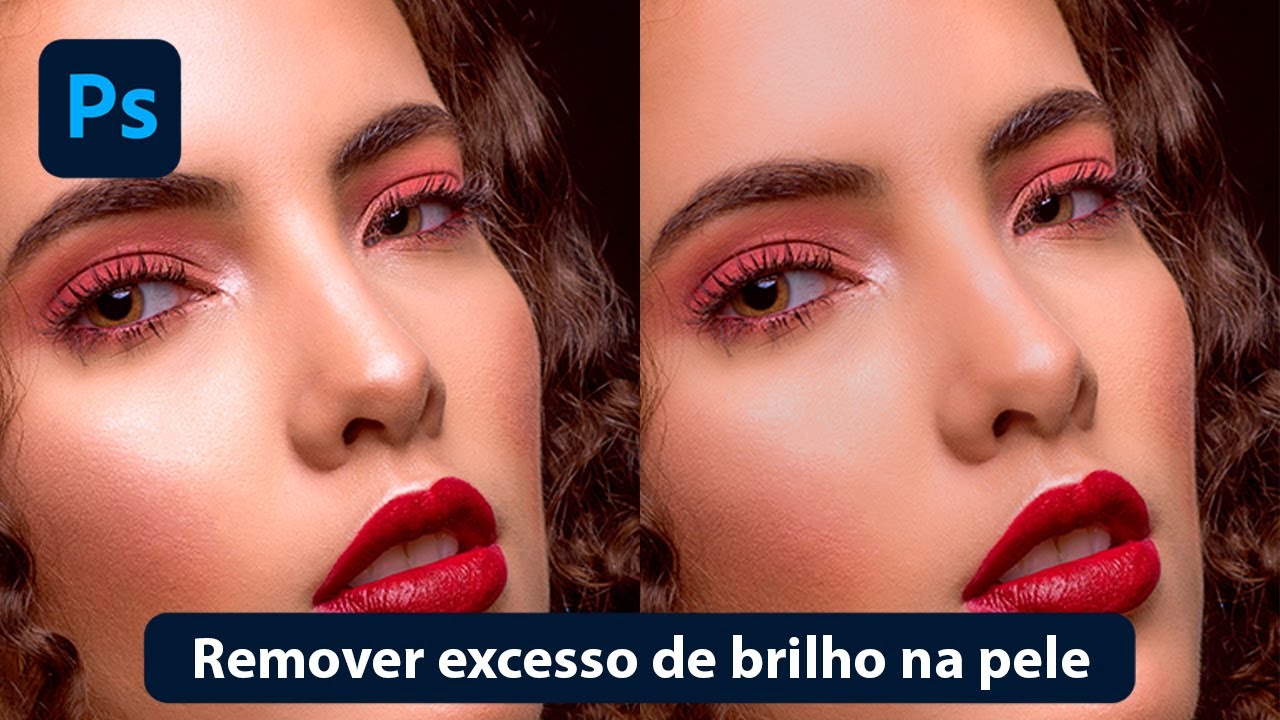 Tratamento de pele no Photoshop - Excesso de brilho