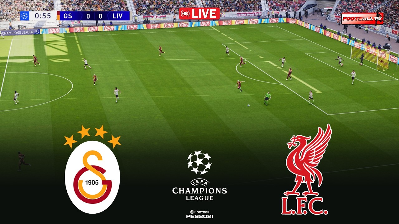 🔴Galatasaray vs Liverpool - UEFA Champions League 2026 | Pes 21 Gameplay Simulation
