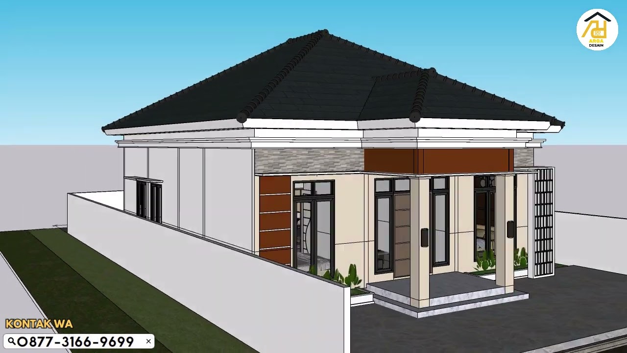 Desain Rumah Ukuran 12x24 M  [1 LANTAI] dari Kak Ardi Wijayanti, Jasa Desain Rumah Wonosari