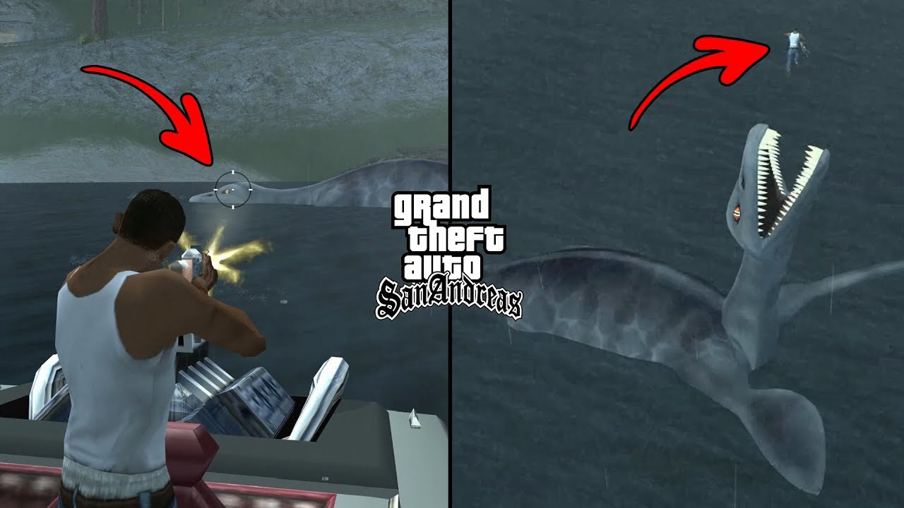 GTA San Andreas - Loch Ness Monster (Secret Location)
