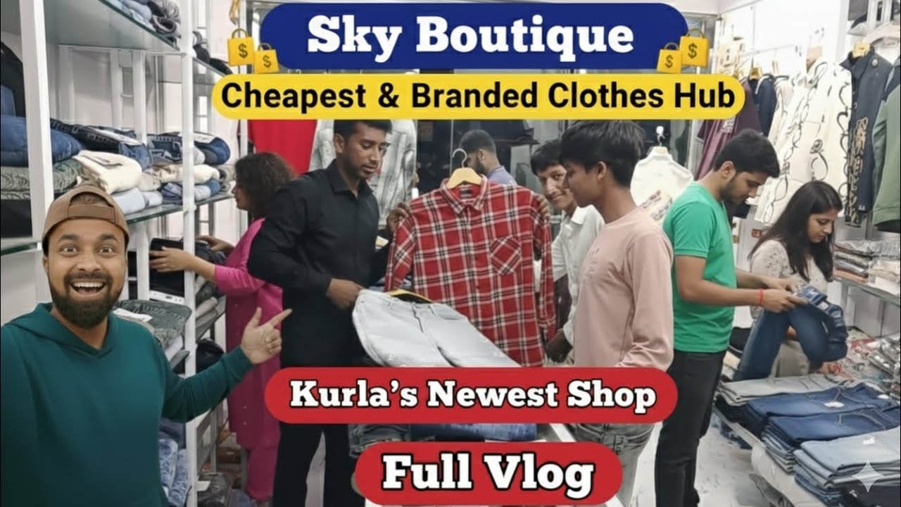 Sky Boutique Cheapest & Branded Clothes Hub 😱#shoppinghaul #cheapestmarket #mumbaidiaries #viralvlog
